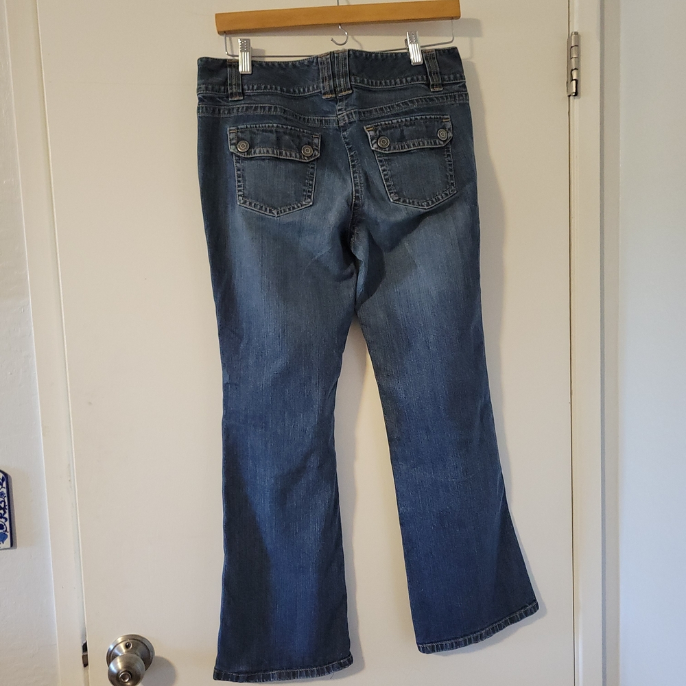 Ann Taylor Classic Blue Wide Leg Jeans - Picture 5 of 9
